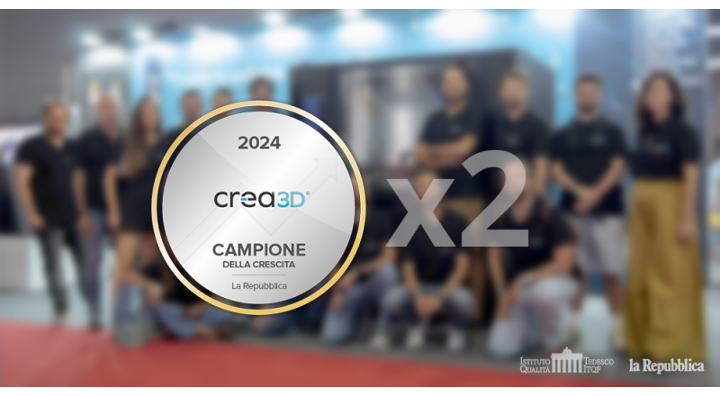 Crea3D doubles: Champions of Growth again!